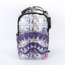 Sprayground Shark Billions In The Bank Sharks in Paris Leather Backpack Unisex