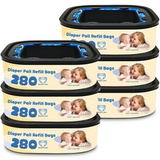 Compatible with Diaper Genie Compact, Select  Classic Pails   6 Pack Square ...