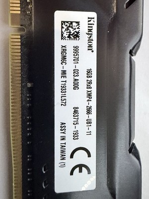 Kingston HyperX Fury 16GB (2x16) Desktop RAM DDR4 XM4 2666 Tested