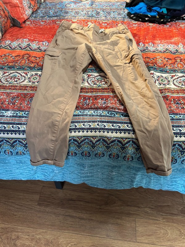 Torrid Feel The Fit Women's Pants Size 1R Brown Elastic Waist Stretch drawstring
