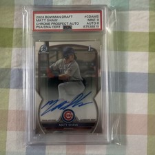 2023 Bowman Draft - Chrome Prospect Autographs Matt Shaw #CDA-MS (AU, RC)