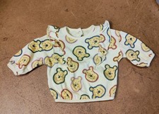 Disney Baby Winnie The Pooh LS sweater 0-3 month yellow bear ruffle