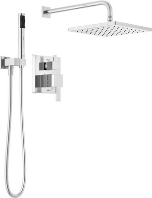 Delta 342701 Modern Square Non Shared Function Shower System - Chrome