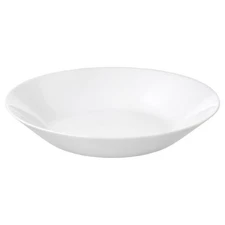 OFTAST White Deep Plates Elegant Bone China Look Without the Fragility Set of 6
