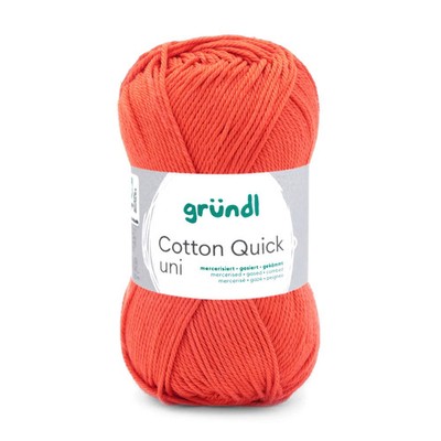 10 Stück Cotton Quick Uni Wolle von gründl-100 % Baumwolle -152 Meter - 50g