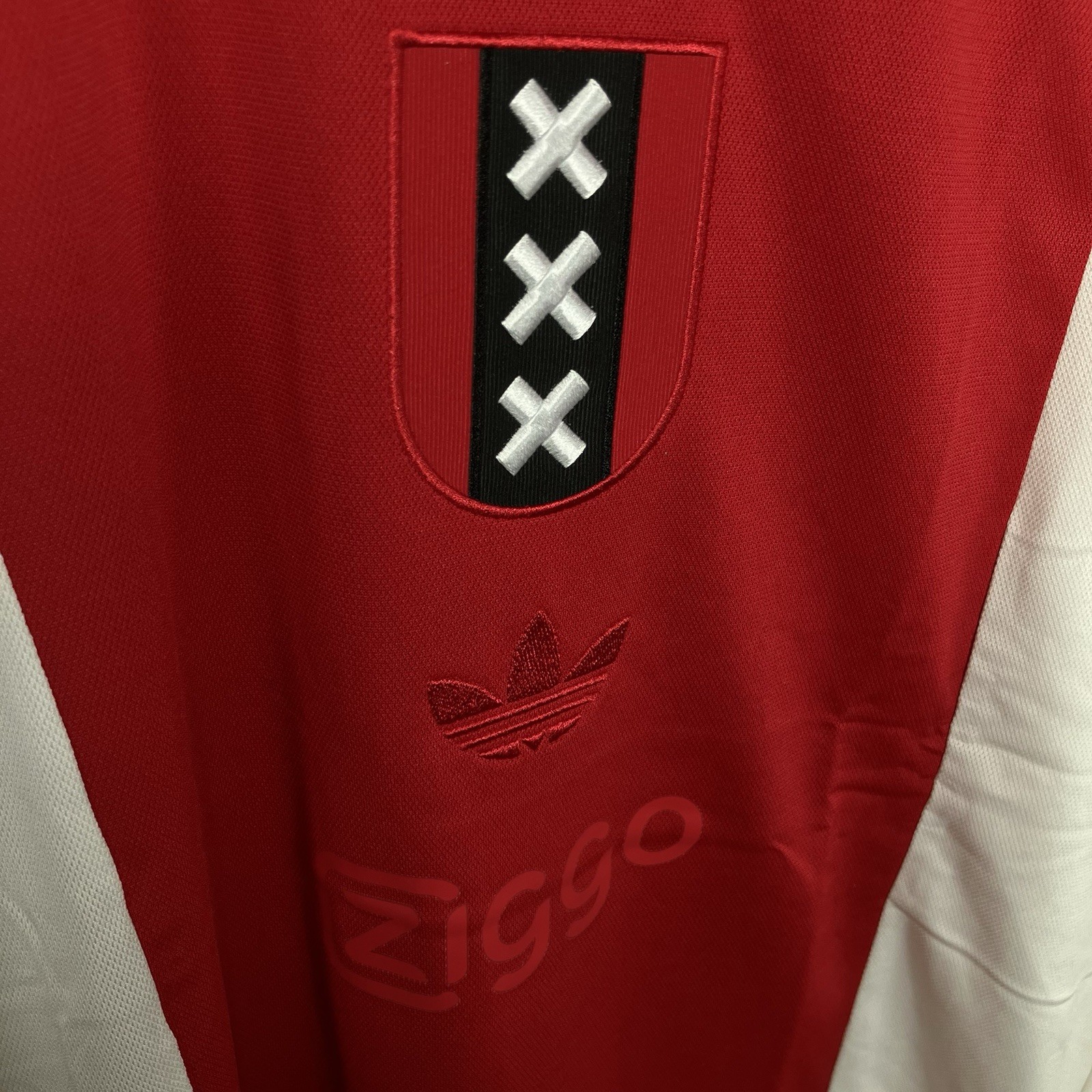 JF6340 Adidas Originals Ajax Amsterdam 125th Anniversary Jersey Men's Size Large thumbnail 4