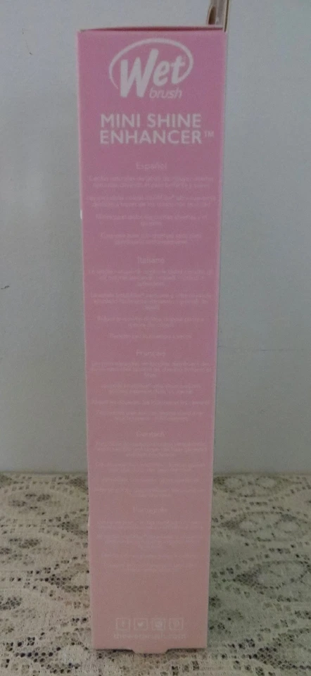 Wet Brush Treasured Waters Mini Shine Enhancer Boar Bristle Hairbrush Colorful - Image 3 of 4