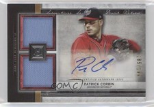 2020 Museum Collection Signature Swatch Dual Relics /199 Patrick Corbin Auto qf6