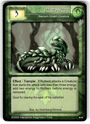 2000 Magi-Nation Limited Base Set Card UC Rudwot : Naroom Creature