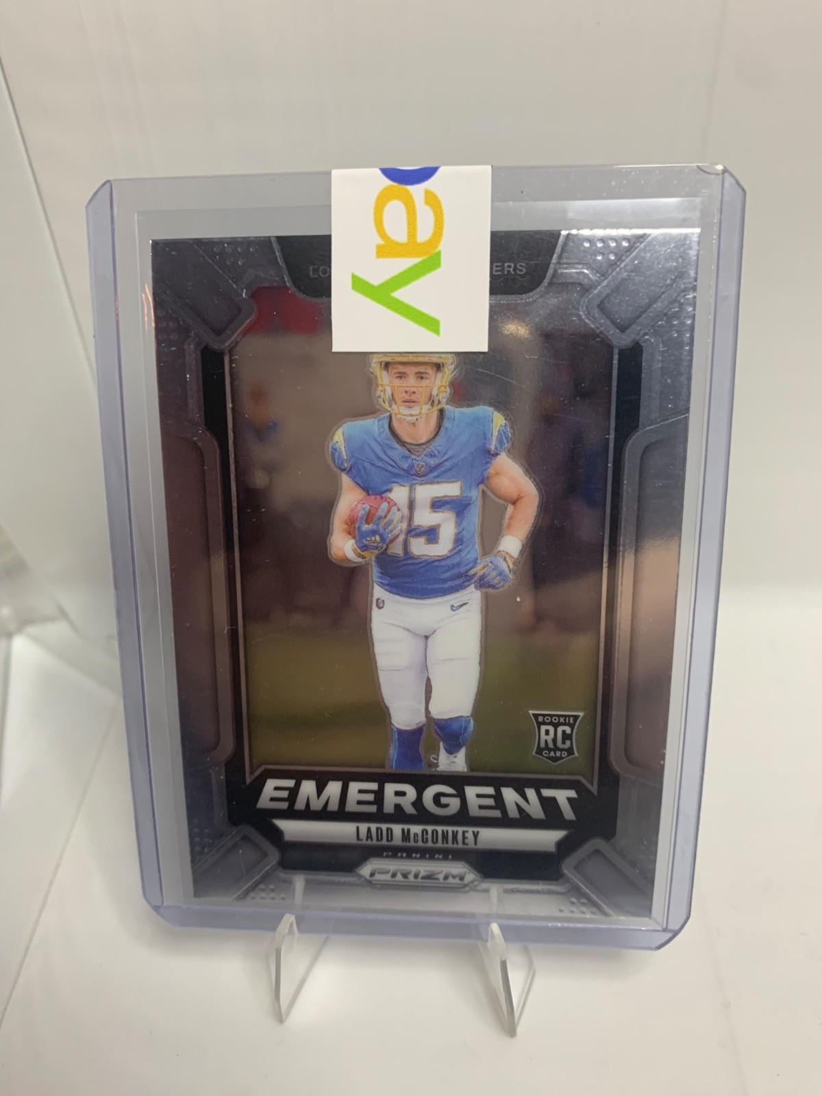 2024 Panini Prizm - Emergent Ladd McConkey #13 Silver Prizm (RC)