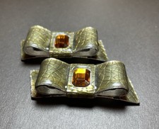 Lindsay Phillips Shoe Snaps Brown Topaz Color