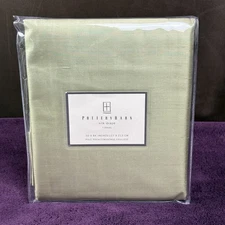 NEW! Pottery Barn Pale Green Silk Drape Rideau 50" x 84" Pole Pocket MSRP $109