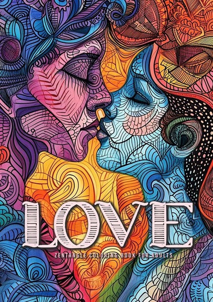 Monsoon Publishing | Love Zentangle Coloring Book For Adults | Taschenbuch-image