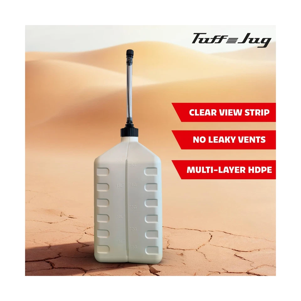 Jarra de toba contenedor utilitario multiusos de 5 galones &#8211; blanco, paquete de 3, hecho en  Foto 3 de 4