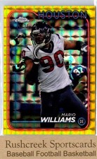 2024 Topps Chrome #84 Mario Williams /75 Yellow Geometric Refractor
