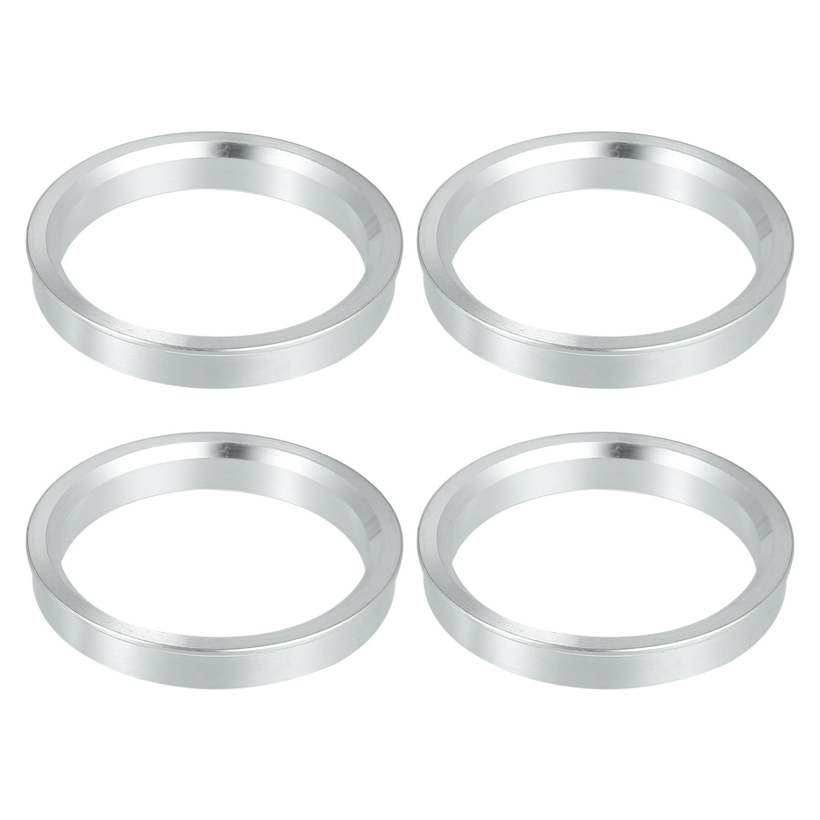 Bagues de centrage 67,1mm - 57,1mm argent en alliage forgé anti-vibration de haute précision