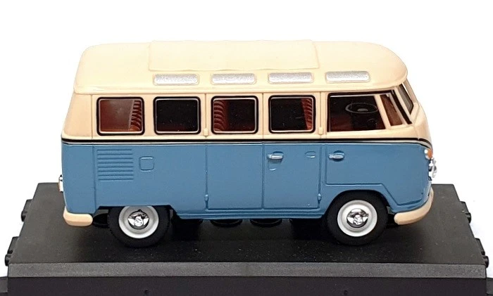 Cararama 1/43 Scale CARA03 - VW Volkswagen Microbus - Lt. Blue/Cream - Image 3 of 4