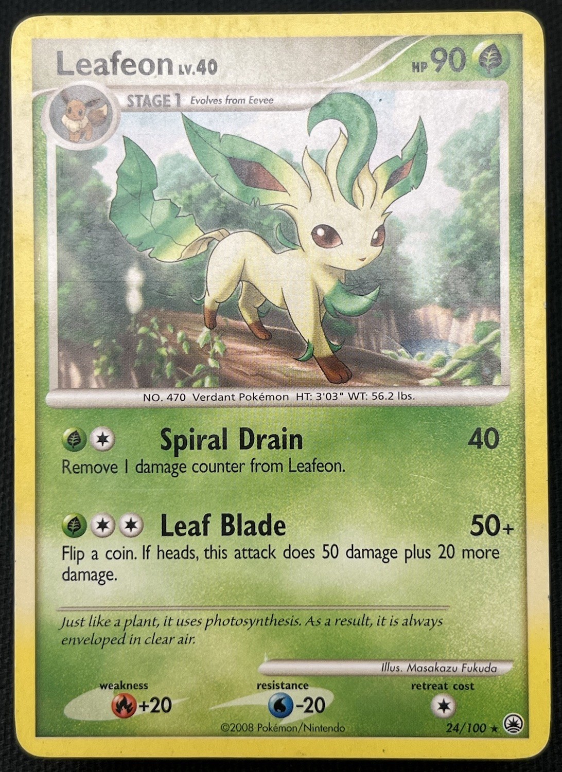 Leafeon 6/108 Rare Dark Explorers Pokemon Non Holo MP