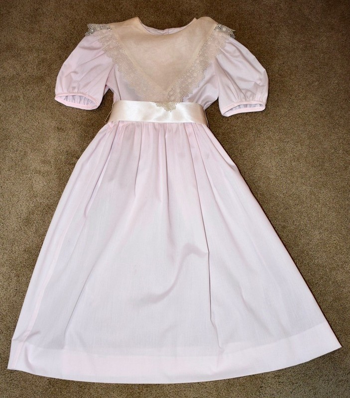 Maggie Breen Cotton Blend Collared Dress Girls 8