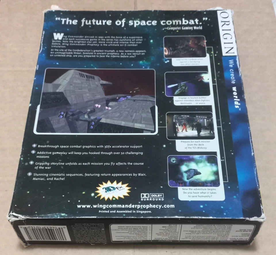 Wing Commander: Prophecy PC Game CD Rom 1997 Big Box - Image 2 of 4