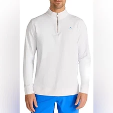 Redvanly Bright White “Mexico” Loma 1/4 Zip Pullover L