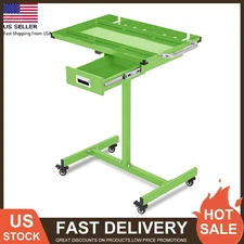 Tear Down Tray Mobile Work Table 220lbs Capacity Rolling Tool Table with Drawer