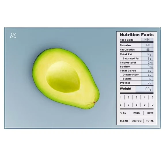 Greater Goods Nutrition Food Scale – NEW Open Box – Silver – Accurate Meal Prep