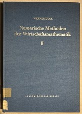 Werner Dück: Numerische Methoden In Der Wirt...
