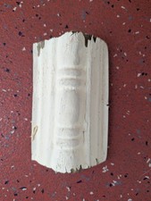 Antico bordo angolare in latta shabby chic stampaggio in latta recupero architettonico