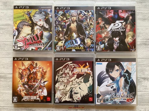 SONY PS3 Persona 4 5 & Guilty Gear Xrd Sign & Revelator & Blade Arcus from Japan