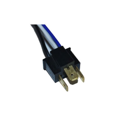 Ceramic H4 Headlight Relay Wiring Harness 2 Headlamp Light Bulb Socket Plugs 7X6 - Picture 3 of 7