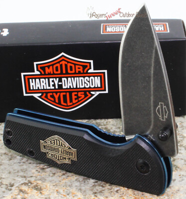 Case Cutlery XX Harley Davidson Tec X Linerlock Black G10 Folding Knife CA 52161