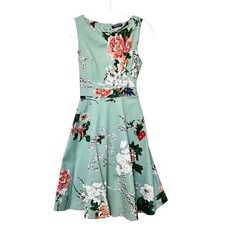 Vintage Style Tea Dress Women’s Size M Retro Spring Garden Swing Party Cocktail