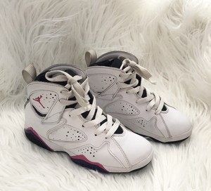 white purple pink jordans