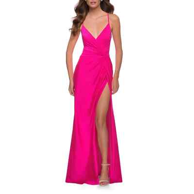 open lace back dress La Femme - Style #29987