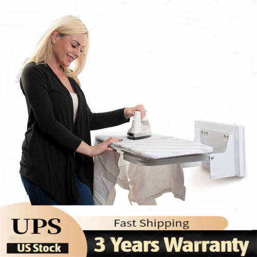 Wall-Mounted 180Swivel Foldable Space Saving Ironing Board Household+Board Cover