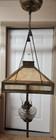 Antique Slag glass oil light — photo 2