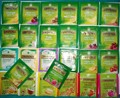 ''TWININGS GREEN'''' Auswahlpackung Tee 26 verschiedene umhüllte Beutel''