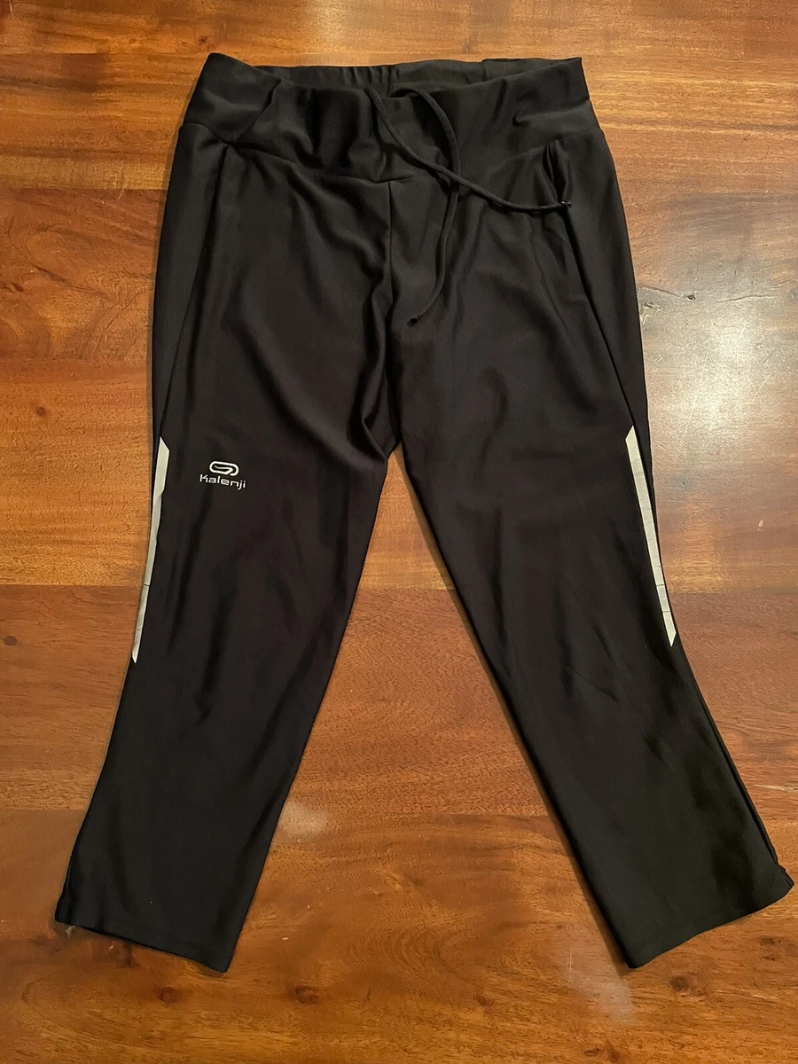 Decathlon Kalenji Womens Leggings Small Black Capri Length