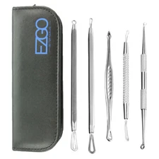 6PC Pimple Blackhead Remover Comedone Acne Spot Popper Blemish Extractor Kit