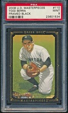 2008 UD Masterpieces Yogi Berra Framed Black PSA 9 *highest pop 1* Yankees #110