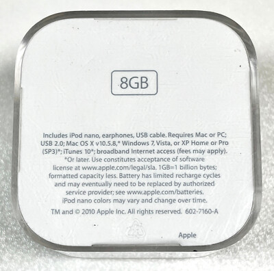 Apple iPod nano 6th Generation 8GB Product Blue MC689LL/A A1366