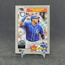 2022 Series 2 1987 Topps All-Star Baseball Black /299 Salvador Perez #87AS-32