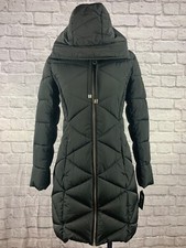 New! Women's Black Guess Hooded Winter Jacket; Xs