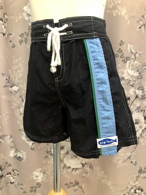 Big Fish By Sweet Potatoes Little Boys Size 5 Black Pull-on Board Shorts