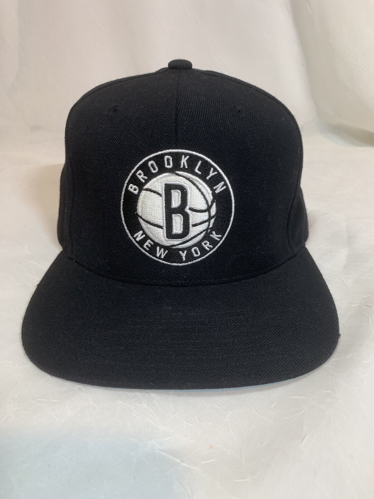Snapback Hat Cap Black  Mitchell Ness Brooklyn Ne… - image 1