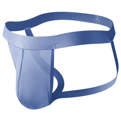 Mens Soft Pouch Jockstrap Underpants Low Rise Sexy Ice Silk Cool Thong Underwear - Picture 17 of 23