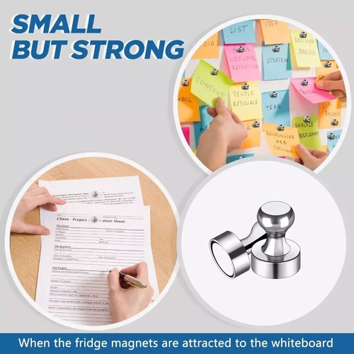 3Pcs/Set Super Strong Neodymium Magnet Refrigerator Magnetic Pins Thumbtack - Picture 5 of 14