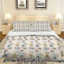 3D Palms Floral Leaves Colorful Quilt Cover Set Duvet Cover Bedding Pillowcases