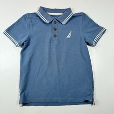 Nautica Youth Boys Dusty Blue Short Sleeve Polo Shirt Size 5